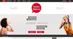 Desktop Screenshot of databaze-hlasu.cz