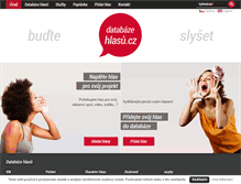 Tablet Screenshot of databaze-hlasu.cz